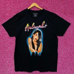 Aaliyah Airbrush Queen of Urban Pop Self-titled Album Tee 2X